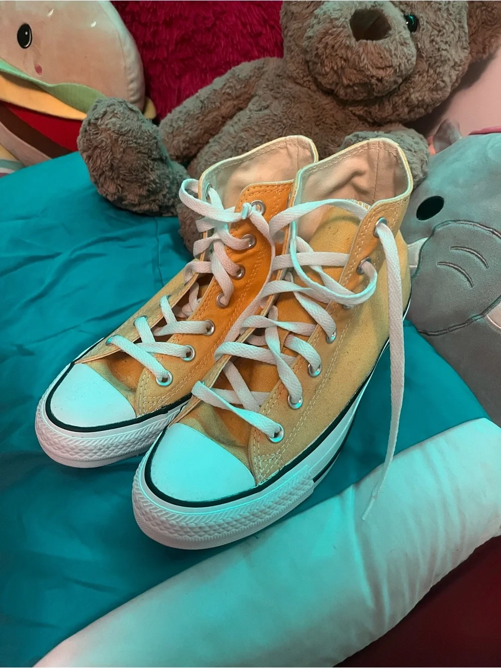 Converse Yellow High-Top Canvas Sneakers